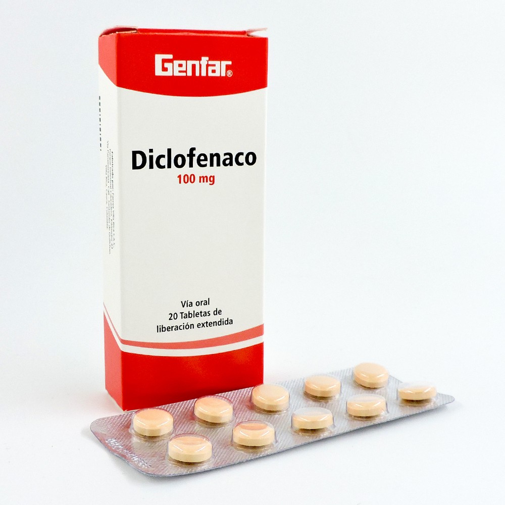 Diclofenaco Tabletas De Liberacion Prolongada Caja X 20 100 Mg Copiar Anyfarma 2582